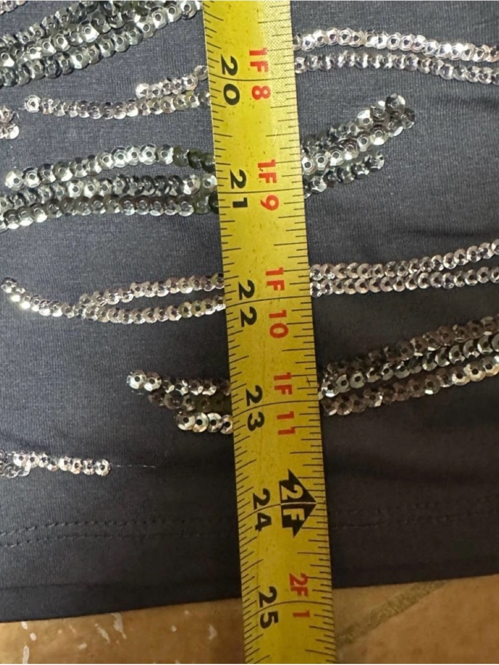 Y2K Black Sequin Zebra Wave Tank McBling Party Club Top 2000s Glam sleeveless - Picture 6 of 6